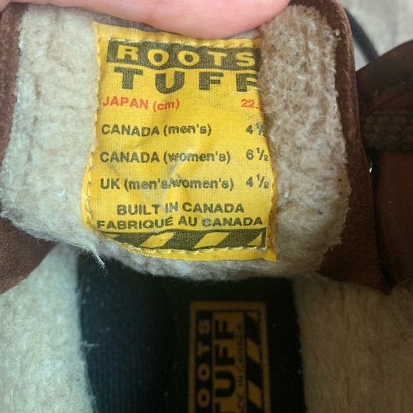 Roots Canada Boots Tuff Brown Leather Lace Up Lug Work Heavy Men 4.5 Women 6.5 - Picture 5 of 14